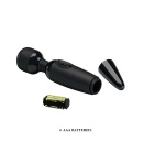 Masażer różdżkowy Power Wand z silikonową główką, elastyczną szyjką i regulacją obrotową, 25,4 cm - 9