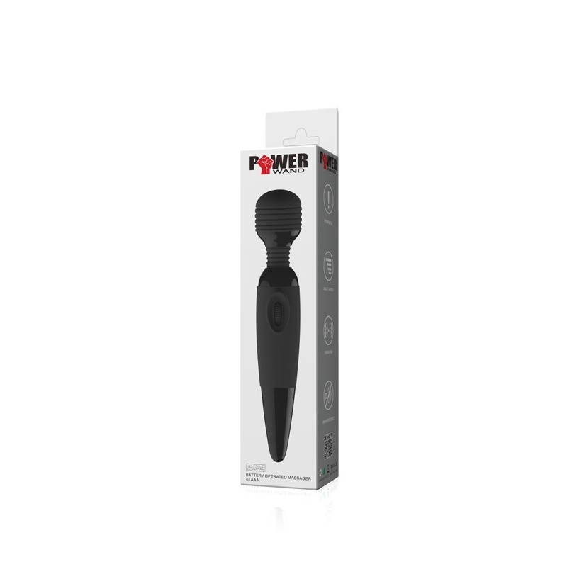 Masażer różdżkowy Power Wand z silikonową główką, elastyczną szyjką i regulacją obrotową, 25,4 cm - 10