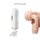 Masturbator dwustronny White - 7 funkcji wibracji, CyberSkin, przyssawka z regulacją kąta - 8