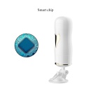 Masturbator dwustronny White - 7 funkcji wibracji, CyberSkin, przyssawka z regulacją kąta - 13