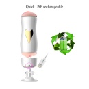 Masturbator dwustronny White - 7 funkcji wibracji, CyberSkin, przyssawka z regulacją kąta - 15
