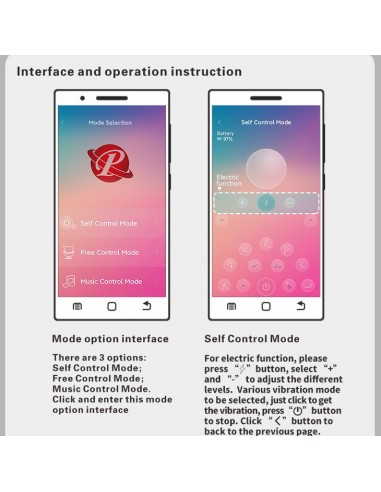 PRETTY LOVE -HECTOR, 12 vibration functions 5 electric shock functions Mobile APP remote control 