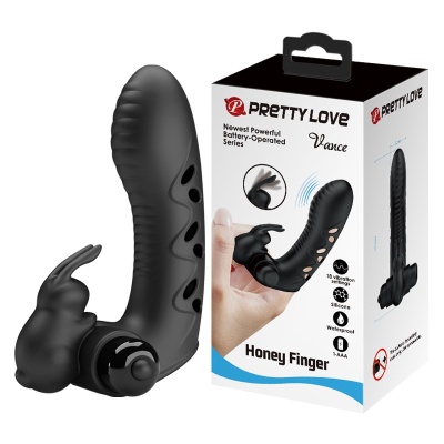 Wibrator palcowy Vance Honey Finger z dwoma silnikami 10,3 cm - 1