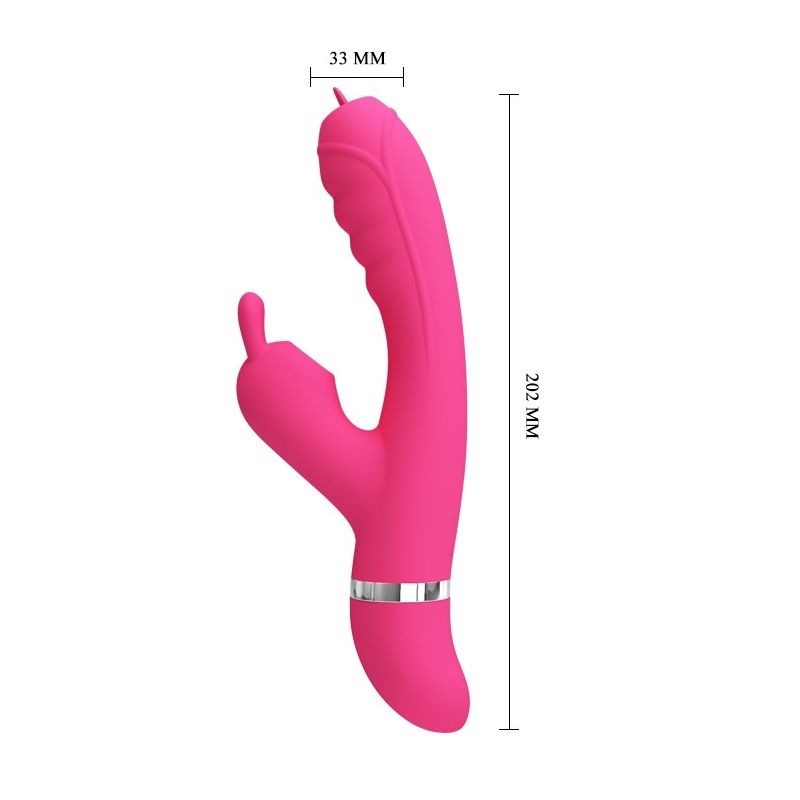 Wibrator rabbit Phoenix z funkcją ssania i wibracji, 20 cm - 7