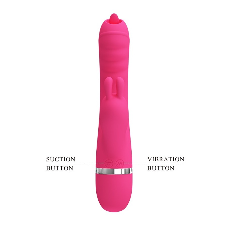 Wibrator rabbit Phoenix z funkcją ssania i wibracji, 20 cm - 8
