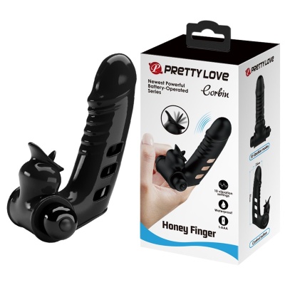 Wibrator palcowy Honey Finger - 10 trybów wibracji, 11 cm - 1