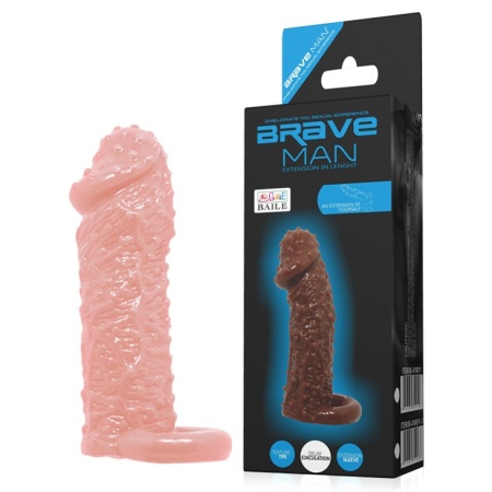 Przedłużacz penisa Brave Man z elastyczną pętlą, 13 cm - 6