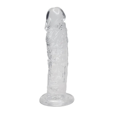 Dildo AL.Empire (Jelly Clear) – półrealistyczny kształt z przyssawką, długość całkowita 19,3 cm i średnica 4,3 cm - 1
