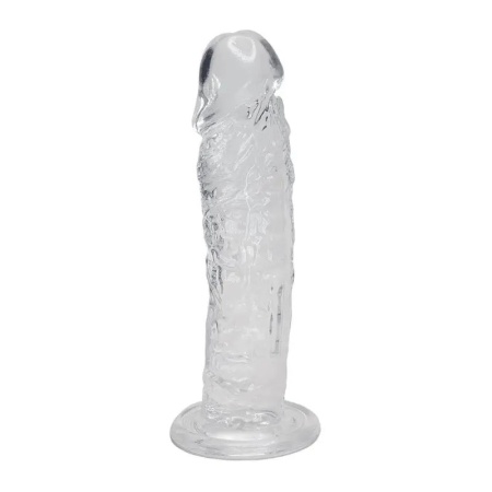 Dildo AL.Empire (Jelly Clear) – półrealistyczny kształt z przyssawką, długość całkowita 19,3 cm i średnica 4,3 cm - 1