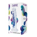 Dildo AL.Empire (Jelly Clear) – półrealistyczny kształt z przyssawką, długość całkowita 19,3 cm i średnica 4,3 cm - 2