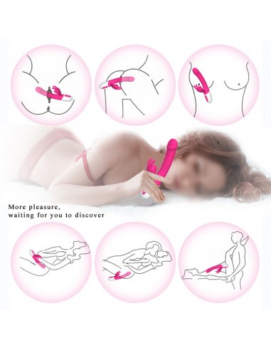 Stymulator- Silicon, Vibrator 7 function, 7 Sucking mode, Heating