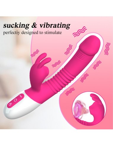 Stymulator- Silicon, Vibrator 7 function, 7 Sucking mode, Heating