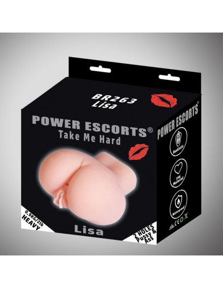 Masturbator-Take Me Hard Lisa-Pussy & Ass Masturbator 900gr Flesh