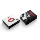 Wiązania-WHIPS lakier, obroża damska z kryształkami, czerwona, 3cm - 3