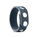 Regulowany pierścień na penisa Cock Strap L - silikon, metalowe napy, średnica 3-6 cm - 1