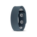 Regulowany pierścień na penisa Cock Strap L - silikon, metalowe napy, średnica 3-6 cm - 2