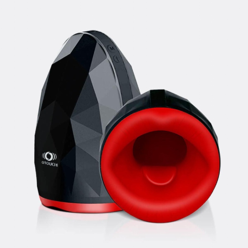 Masturbator oralny Ninja OTOUCH z podgrzewaniem do 45°C i 8 programami wibracji, długość 12 cm - 1