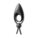 Wibrujący pierścień na penisa Satisfyer Sniper Black - regulowany, dwupętlowy, silikon medyczny, IPX7, 14,2 cm - 4