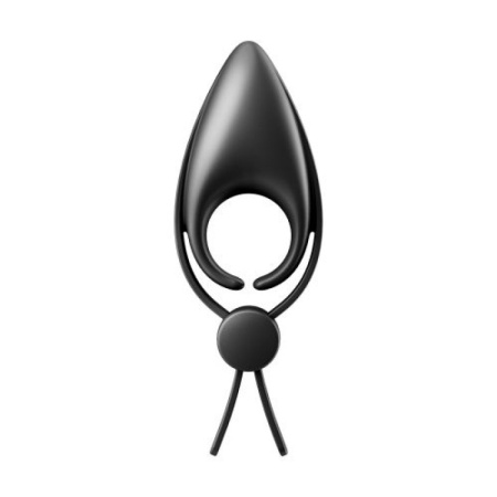 Wibrujący pierścień na penisa Satisfyer Sniper Black - regulowany, dwupętlowy, silikon medyczny, IPX7, 14,2 cm - 6