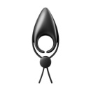Wibrujący pierścień na penisa Satisfyer Sniper Black - regulowany, dwupętlowy, silikon medyczny, IPX7, 14,2 cm - 6