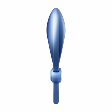 Wibrujący pierścień erekcyjny Sniper (Blue) z regulowaną pętelką i stymulatorem łechtaczki, 14,2 cm - 7