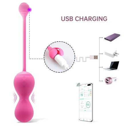 Inteligentne kulki Kegla Smart Kegel Master Balls Różowe - 8