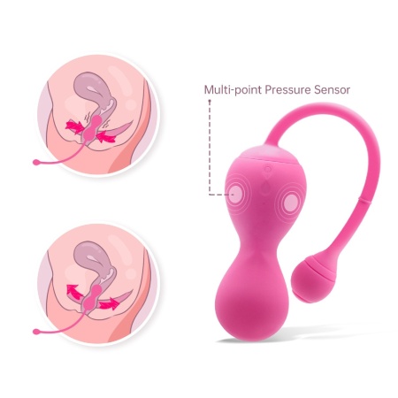 Inteligentne kulki Kegla Smart Kegel Master Balls Różowe - 9