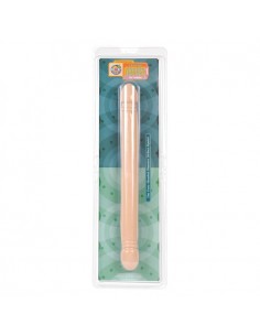 Dildo-SMOOTH DOUBLE HEADER FLESH 18 INCH