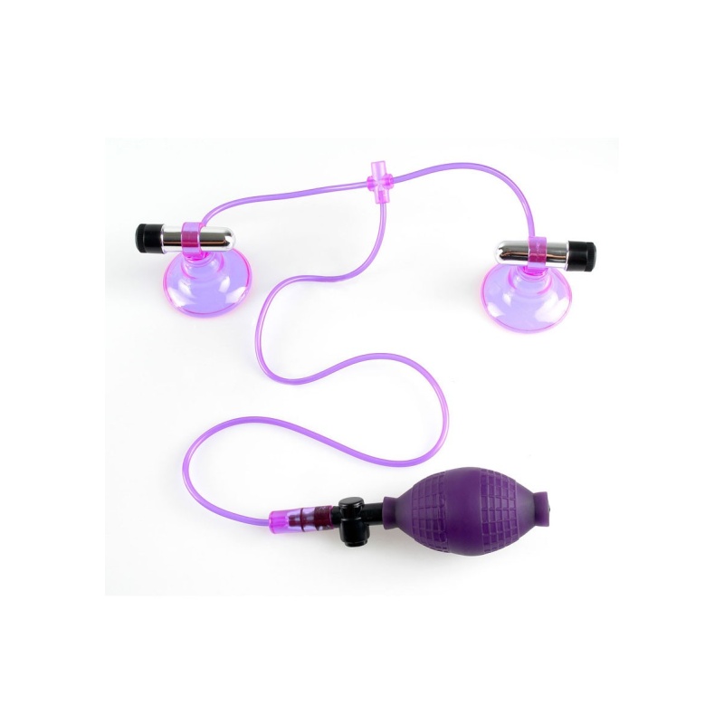 Wibracyjne pompki na brodawki Vibrating Nipple Pumps z regulacją ssania, 21 cm - 1