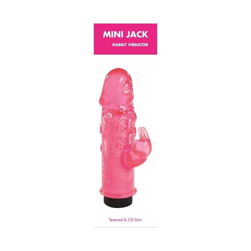 Wibrator króliczek Mini Jack Rabbit - podwójna stymulacja punktu G i łechtaczki, 8 cm, jedna prędkość - 1