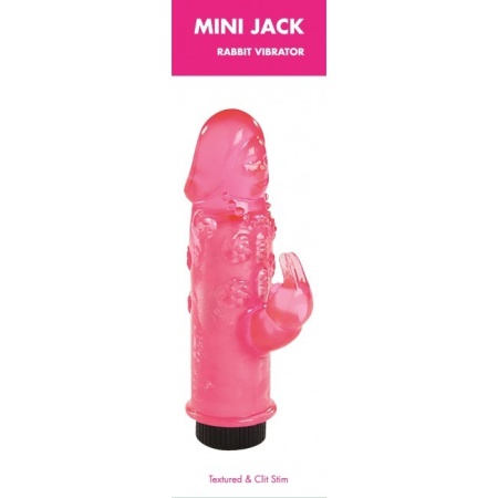 Wibrator króliczek Mini Jack Rabbit - podwójna stymulacja punktu G i łechtaczki, 8 cm, jedna prędkość - 1