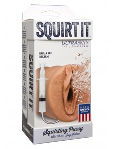 Masturbator-SQUIRTING PUSSY TAN STROKER FLESH 2