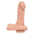 Dildo Super D Vanilla 6 cali z rdzeniem dwugęstościowym i przyssawką, 16,5 cm - 1