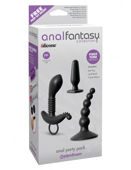 Plug-ANAL PARTY PACK BLACK