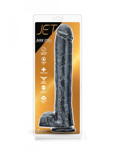 Dildo-JET DARK STEEL CARBON METALLIC BLACK