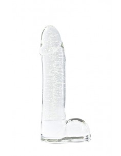 FIREFLY GLASS SMOOTH BALLSEY 4INCH DILDO