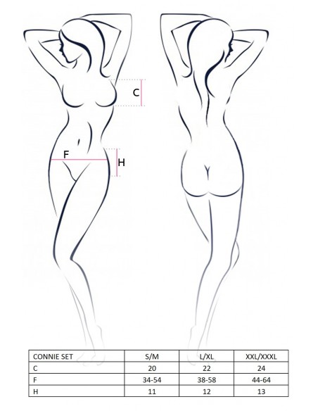 Bielizna-CONNIE SET cream L/XL - Casmir