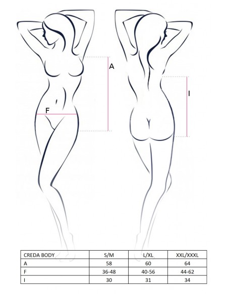 Bielizna-CREDA BODY cream XXL/XXXL - Casmir