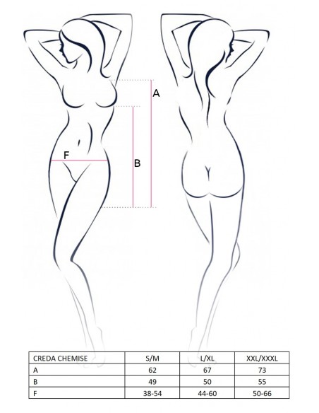 Bielizna-CREDA CHEMISE cream S/M - Casmir