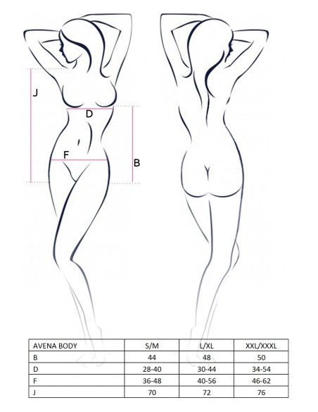 Bielizna-AVENA BODY silver S/M - Casmir