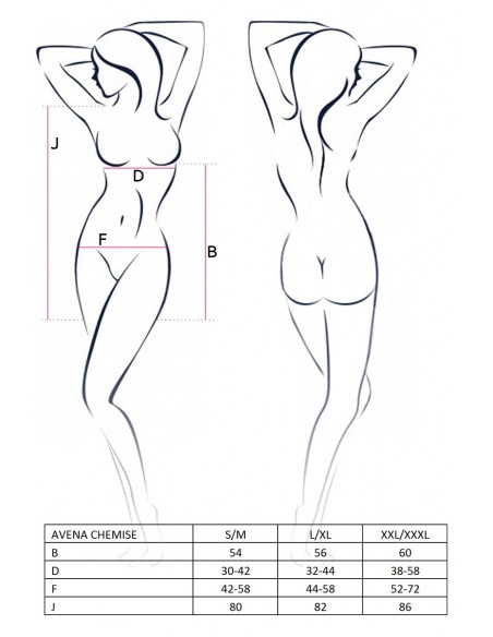 Bielizna-AVENA CHEMISE silver L/XL - Casmir