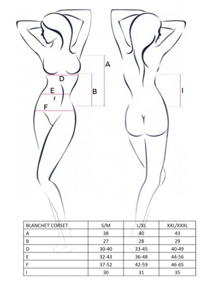 Bielizna-BLANCHET CORSET black S/M - Casmir