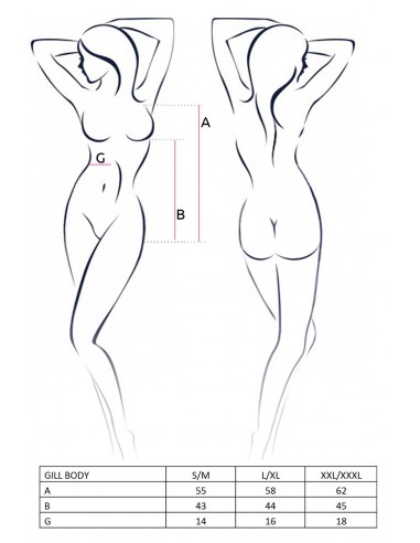 Bielizna-GILL BODY red XXL/XXXL - Casmir