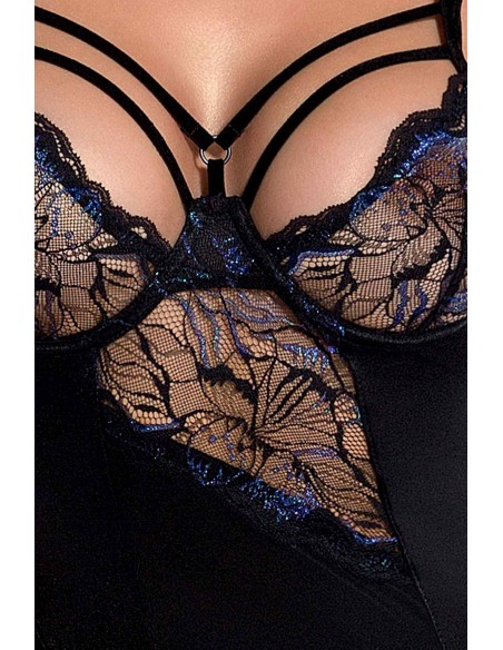 Bielizna-MEREDITH CORSET black S/M - Casmir