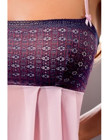 Bielizna-MUNA CHEMISE pink S/M - Casmir