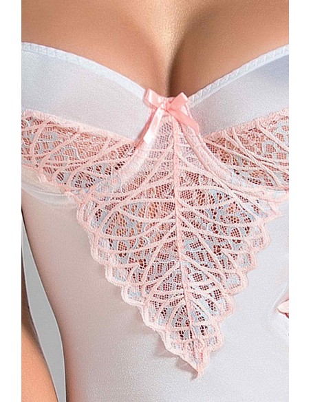 Bielizna-NIKITA CORSET white L/XL - Casmir