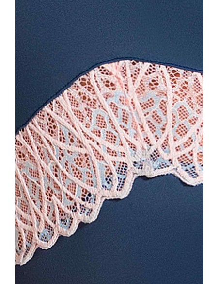 Bielizna-SELINA CORSET navy blue S/M - Casmir