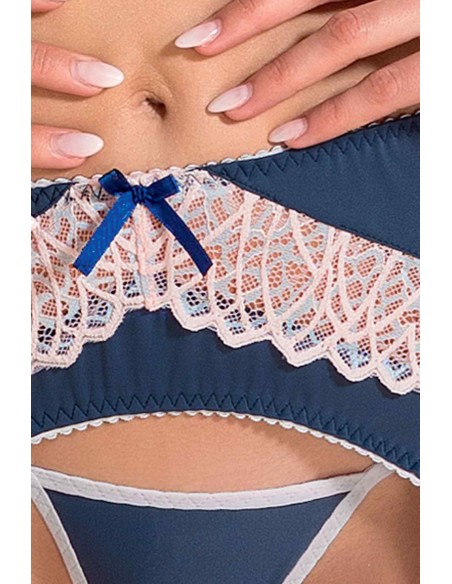 Bielizna-SELINA SET navy blue S/M - Casmir