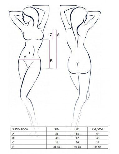 Bielizna-SISSEY BODY black L/XL - Casmir