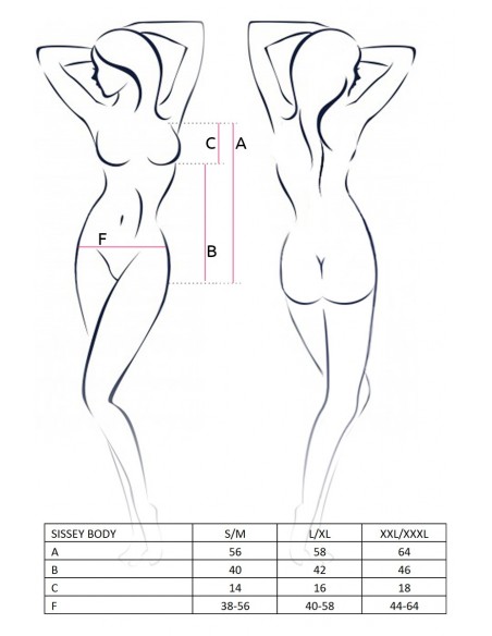 Bielizna-SISSEY BODY black L/XL - Casmir